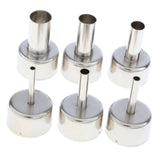 Max 6 Pack Universal 858 Heat Gun Nozzle Hot Air Desoldering Station Gun Mouth