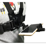 Max Maxb Chest Mount Harness Strap Holder with Phone Clip Horizontal+Vertical Shot