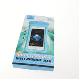 Max Universal Waterproof Cellphone Card Money Pouch Dry Case for Phone Blue