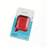 Max Dust-plug Silicone Case for AirPods Charging Case w/ Carabiner Red