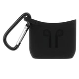 Max Protective Silicone Case for Apple AirPods Charging Case w/ Carabiner Black