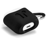 Max Protective Silicone Case for Apple AirPods Charging Case w/ Carabiner Black