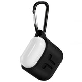 Max Protective Silicone Case for Apple AirPods Charging Case w/ Carabiner Black