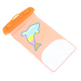Maxbell Waterproof Phone Case Anti-Water Pouch Dry Bag Cover  Orange Dolphin
