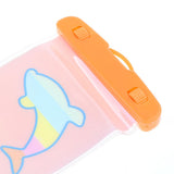 Maxbell Waterproof Phone Case Anti-Water Pouch Dry Bag Cover  Orange Dolphin