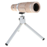 Maxbell Phone Lens 18X Zoom HD Telephoto Lens with Tripod for Phones gold