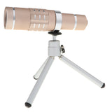 Maxbell Phone Lens 18X Zoom HD Telephoto Lens with Tripod for Phones gold
