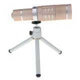 Maxbell Phone Lens 18X Zoom HD Telephoto Lens with Tripod for Phones gold