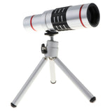 Maxbell Phone Lens 18X Zoom HD Telephoto Lens with Tripod for Phones silver