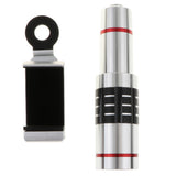 Maxbell Phone Lens 18X Zoom HD Telephoto Lens with Tripod for Phones silver