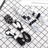 Max Earphone Line Saver Mobile Phone Charging Data Cable Protection Line White