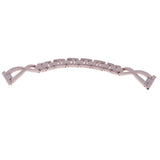 Max Rhinestone Stainless Steel Watch Band for Sumsang Galaxy Watch 46mm Pink