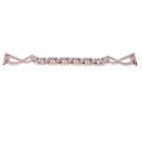 Max Rhinestone Stainless Steel Watch Band for Sumsang Galaxy Watch 46mm Pink