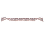 Max Rhinestone Stainless Steel Watch Band for Sumsang Galaxy Watch 46mm Pink