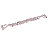 Max Rhinestone Stainless Steel Watch Band for Sumsang Galaxy Watch 46mm Pink