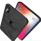 Max Luxury Shockproof Soft Cloth Back Cover Case For iPhone XR Black