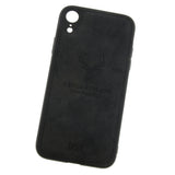 Max Luxury Shockproof Soft Cloth Back Cover Case For iPhone XR Black