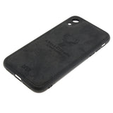 Max Luxury Shockproof Soft Cloth Back Cover Case For iPhone XR Black