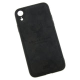 Max Luxury Shockproof Soft Cloth Back Cover Case For iPhone XR Black
