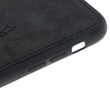Max Luxury Shockproof Soft Cloth Back Cover Case For iPhone XR Black