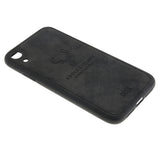 Max Luxury Shockproof Soft Cloth Back Cover Case For iPhone XR Black