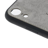 Max Luxury Shockproof Soft Cloth Back Cover Case For iPhone XR Gray