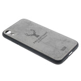 Max Luxury Shockproof Soft Cloth Back Cover Case For iPhone XR Gray