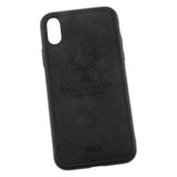 Max Luxury Shockproof Soft Cloth Back Cover Case For iPhone X Max Black