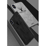Max Luxury Shockproof Soft Cloth Back Cover Case For iPhone X Max Black