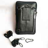 Maxbell Handbag Purse Strap Pouch Universal Phone Crossbody Leather Bag  black