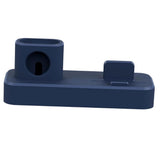 Maxbell 3 In 1 Silicone Charger Stand Charging Dock for Apple Devices Blue