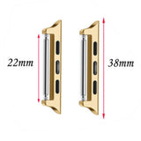 Maxbell Watch Band Adapter For Apple Watch 4 Strap Connector 44mm Gold