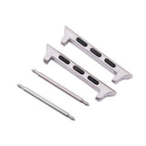 Maxbell Watch Band Adapter For Apple Watch 4 Strap Connector 44mm Silver
