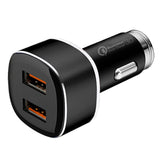 Maxbell Dual USB Fast Car Charger Quick Charge QC3.0 for iPhone Samsung