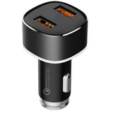 Maxbell Dual USB Fast Car Charger Quick Charge QC3.0 for iPhone Samsung