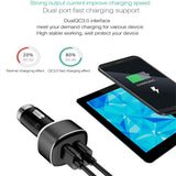 Maxbell Dual USB Fast Car Charger Quick Charge QC3.0 for iPhone Samsung