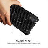 Max Phone Silicone Metal Case Shockproof Protective Cover for iPhone X/XS black