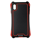 Max Phone Silicone Metal Case Shockproof Protective Cover for iPhone X/XS black