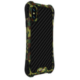 Max Phone Silicone Metal Case Shockproof Protective Cover for iPhone X/XS green
