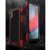 Max Phone Silicone Metal Case Shockproof Protective Cover for iPhone X/XS green