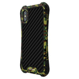 Max Phone Silicone Metal Case Shockproof Protective Cover for iPhone X/XS green