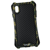 Max Phone Silicone Metal Case Shockproof Protective Cover for iPhone X/XS green