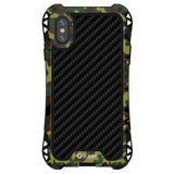 Max Phone Silicone Metal Case Shockproof Protective Cover for iPhone X/XS green