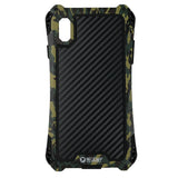 Max Phone Silicone Metal Case Shockproof Protective Cover for iPhone X/XS green