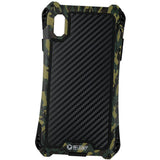 Max Phone Silicone Metal Case Shockproof Protective Cover for iPhone X/XS green