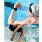 Maxbell 42mm Protective Case Watch Band Strap for Apple Watch iWatch 321 Black+White