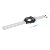 Maxbell 42mm Protective Case Watch Band Strap for Apple Watch iWatch 321 Black+White