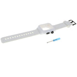 Maxbell 42mm Protective Case Watch Band Strap for Apple Watch iWatch 321 White