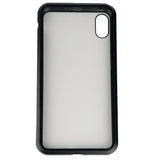 Maxbell 360 Full Magnetic Adsorption Metal Glass Front Case for iPhone XS Max black