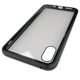 Maxbell 360 Full Magnetic Adsorption Metal Glass Front Case for iPhone XS Max black